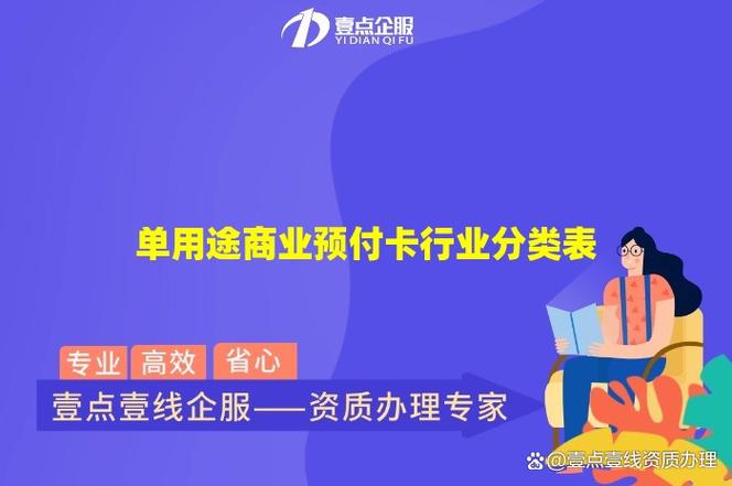 单用途商业预付卡行业分类及代理模式解析